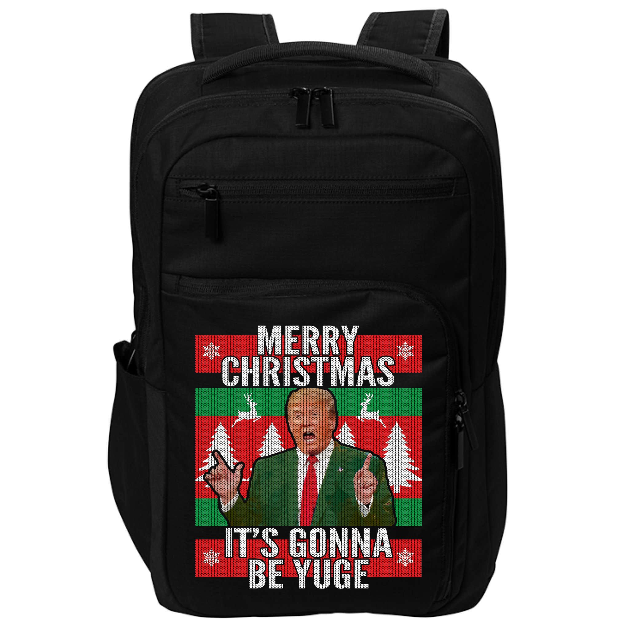 Trump It's Gonna Be Yuge Ugly Christmas  Impact Tech Backpack