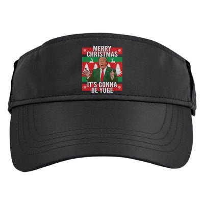 Trump It's Gonna Be Yuge Ugly Christmas  Adult Drive Performance Visor