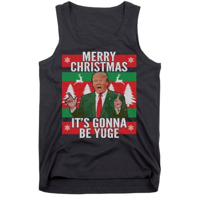 Trump It's Gonna Be Yuge Ugly Christmas  Tank Top
