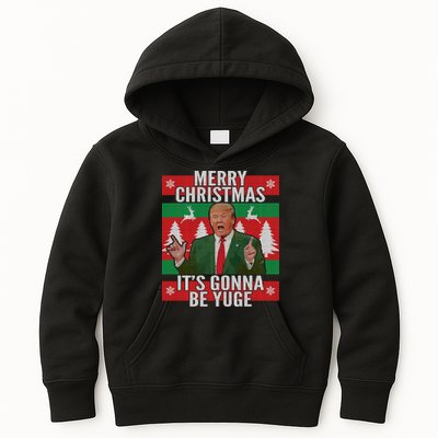 Trump It's Gonna Be Yuge Ugly Christmas  Kids Hoodie