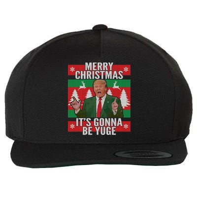 Trump It's Gonna Be Yuge Ugly Christmas  Wool Snapback Cap