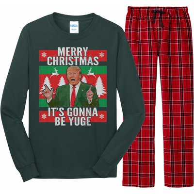 Trump It's Gonna Be Yuge Ugly Christmas  Long Sleeve Pajama Set