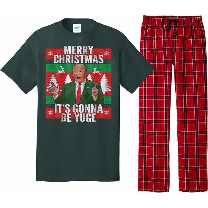 Trump It's Gonna Be Yuge Ugly Christmas  Pajama Set