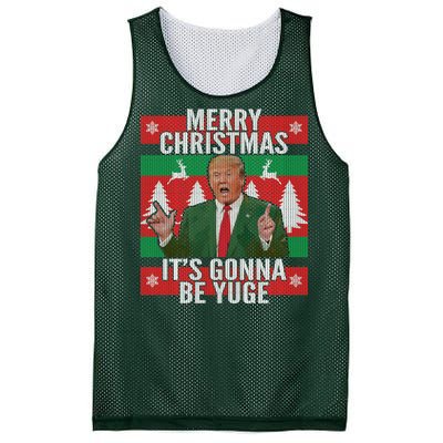 Trump It's Gonna Be Yuge Ugly Christmas  Mesh Reversible Basketball Jersey Tank