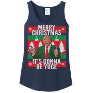 Trump It's Gonna Be Yuge Ugly Christmas  Ladies Essential Tank