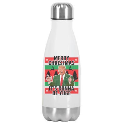 Trump It's Gonna Be Yuge Ugly Christmas  Stainless Steel Insulated Water Bottle