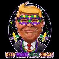 Trump Keep Mardi Gras Great 16 in Basic Backpack