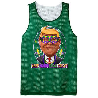 Trump Keep Mardi Gras Great Mesh Reversible Basketball Jersey Tank