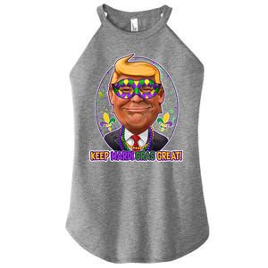 Trump Keep Mardi Gras Great Women's Perfect Tri Rocker Tank