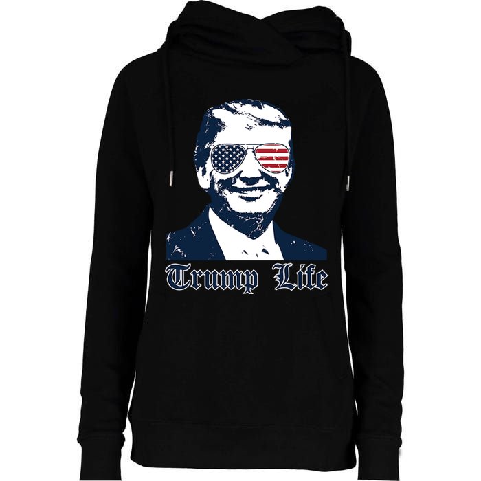 Trump Life Womens Funnel Neck Pullover Hood