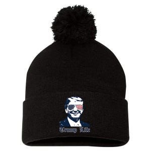 Trump Life Pom Pom 12in Knit Beanie