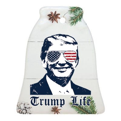 Trump Life Ceramic Bell Ornament