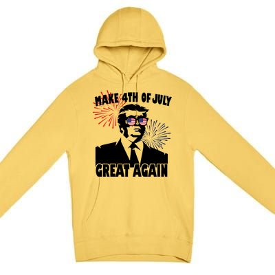 Trump Make 4th Of July Great Again Premium Pullover Hoodie