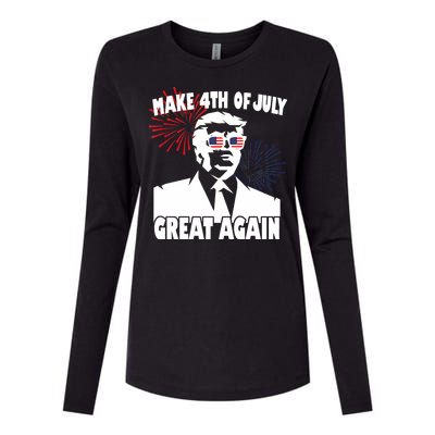 Trump Make 4th Of July Great Again Womens Cotton Relaxed Long Sleeve T-Shirt