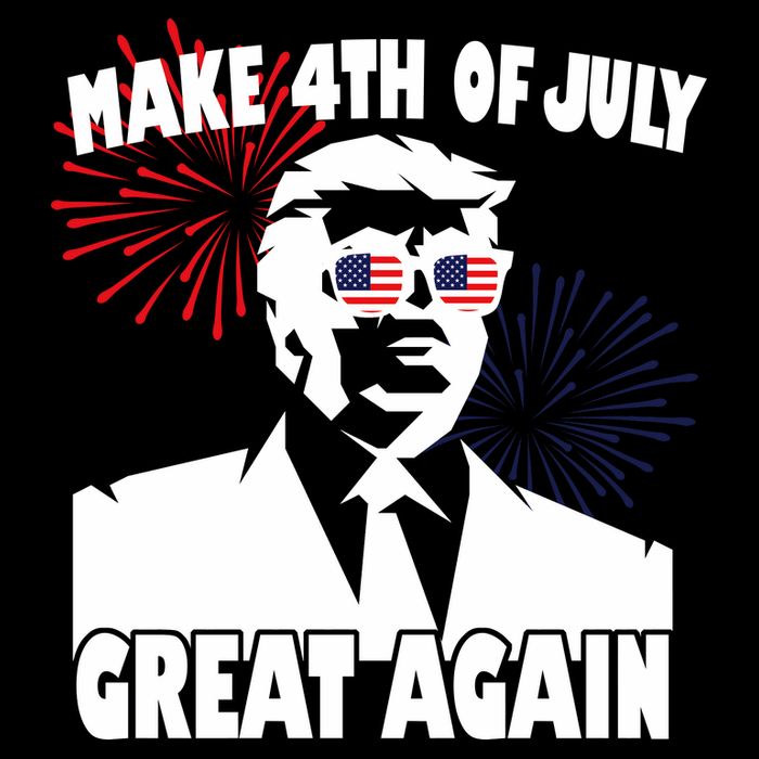 Trump Make 4th Of July Great Again Flexfit Unipanel Trucker Cap