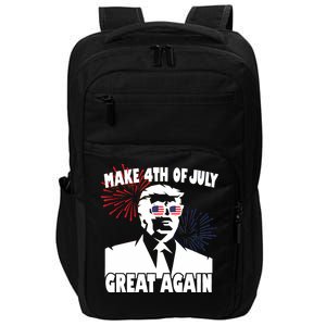 Trump Make 4th Of July Great Again Impact Tech Backpack