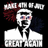 Trump Make 4th Of July Great Again Button
