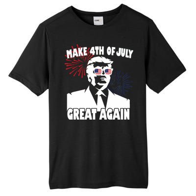 Trump Make 4th Of July Great Again Tall Fusion ChromaSoft Performance T-Shirt