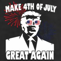 Trump Make 4th Of July Great Again 15oz Campfire Ceramic Mug