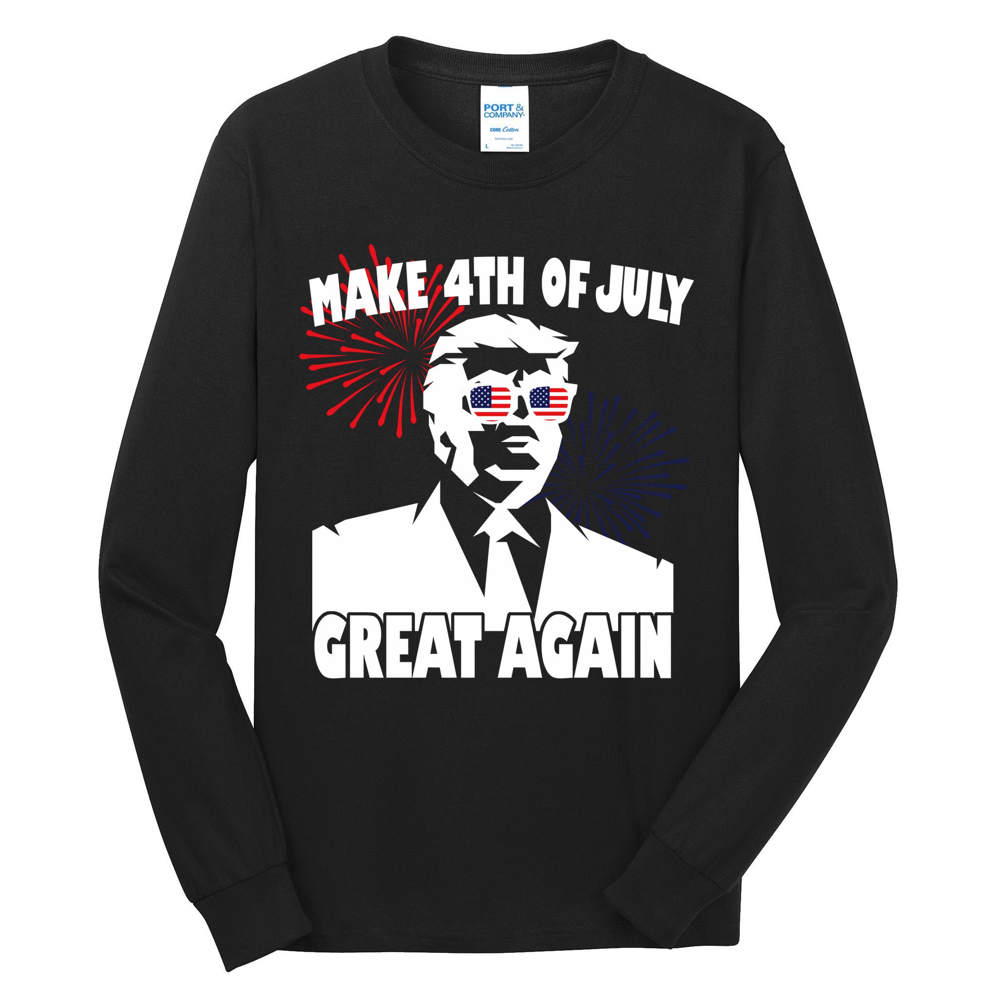 Trump Make 4th Of July Great Again Tall Long Sleeve T-Shirt