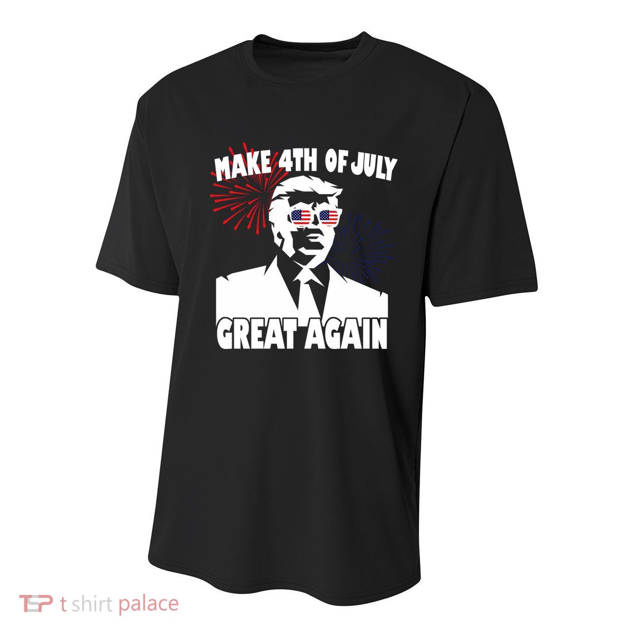 Trump Make 4th Of July Great Again Youth Performance Sprint T-Shirt