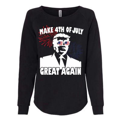 Trump Make 4th Of July Great Again Womens California Wash Sweatshirt