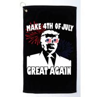 Trump Make 4th Of July Great Again Golf Towel
