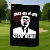 Trump Make 4th Of July Great Again Golf Towel