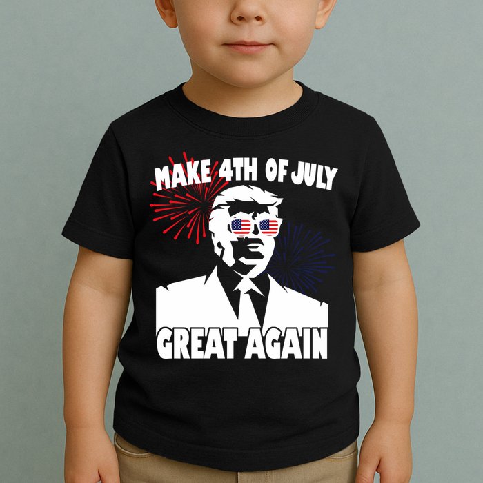 Trump Make 4th Of July Great Again Toddler T-Shirt