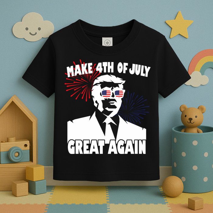 Trump Make 4th Of July Great Again Toddler T-Shirt