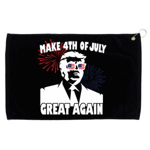 Trump Make 4th Of July Great Again Grommeted Golf Towel