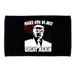 Trump Make 4th Of July Great Again Microfiber Hand Towel