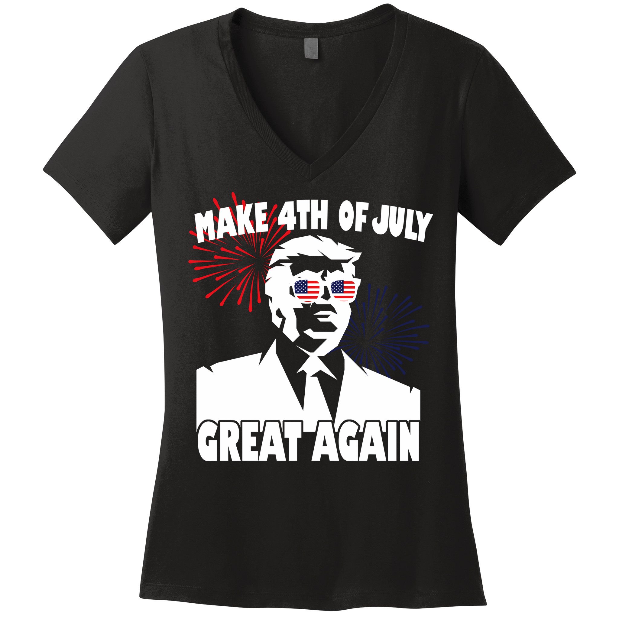 Trump Make 4th Of July Great Again Women's V-Neck T-Shirt
