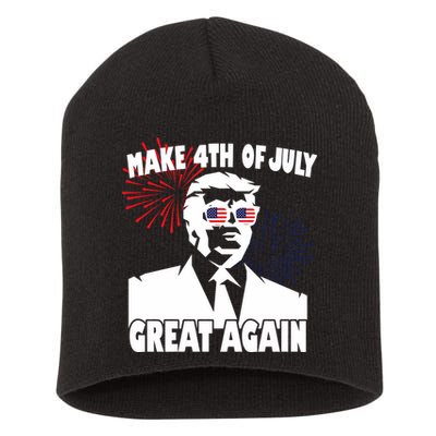 Trump Make 4th Of July Great Again Short Acrylic Beanie
