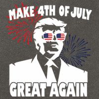 Trump Make 4th Of July Great Again Cotton Canvas Backpack