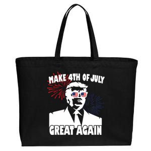 Trump Make 4th Of July Great Again Cotton Canvas Jumbo Tote