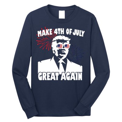 Trump Make 4th Of July Great Again Long Sleeve Shirt