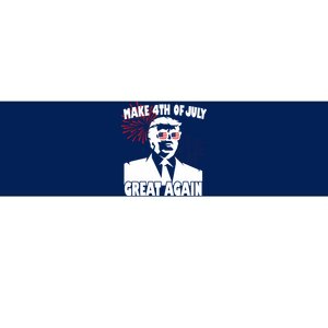 Trump Make 4th Of July Great Again Bumper Sticker