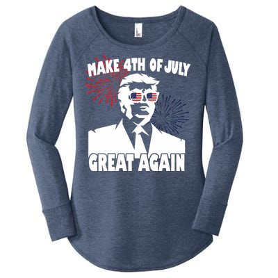 Trump Make 4th Of July Great Again Women's Perfect Tri Tunic Long Sleeve Shirt