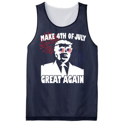 Trump Make 4th Of July Great Again Mesh Reversible Basketball Jersey Tank