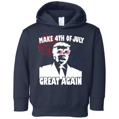 Trump Make 4th Of July Great Again Toddler Hoodie