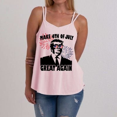 Trump Make 4th Of July Great Again Women's Strappy Tank