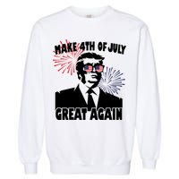 Trump Make 4th Of July Great Again Garment-Dyed Sweatshirt