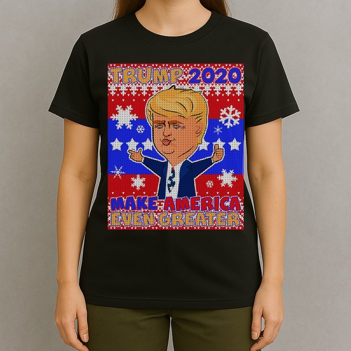 Trump Make America Even Greater Ugly Christmas Sweater T-Shirt