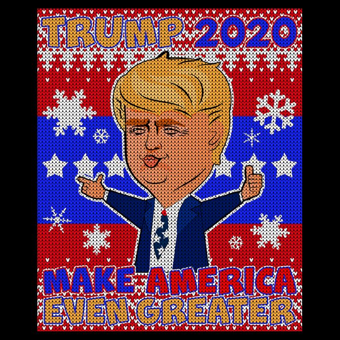 Trump Make America Even Greater Ugly Christmas Sweater T-Shirt