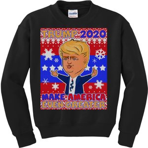 Trump Make America Even Greater Ugly Christmas Sweater Kids Sweatshirt