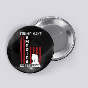 Trump Make America Great Again Distress Flag Button