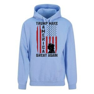 Trump Make America Great Again Distress Flag Unisex Surf Hoodie