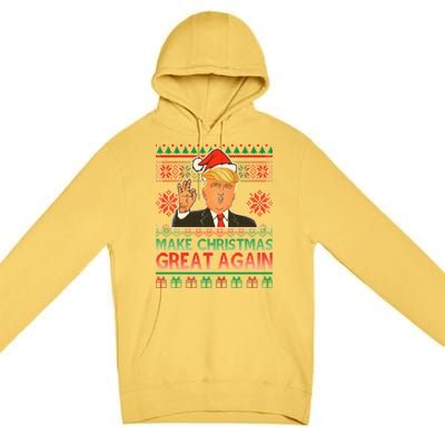 Trump Make Christmas Great Again Ugly Premium Pullover Hoodie