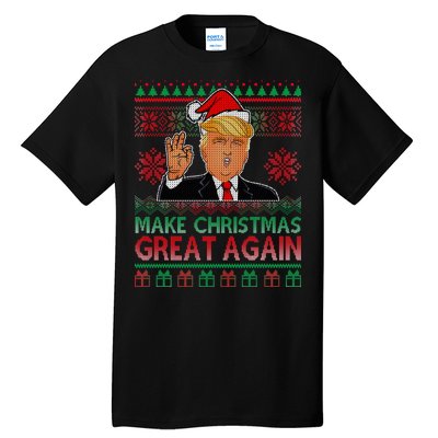 Trump Make Christmas Great Again Ugly Tall T-Shirt